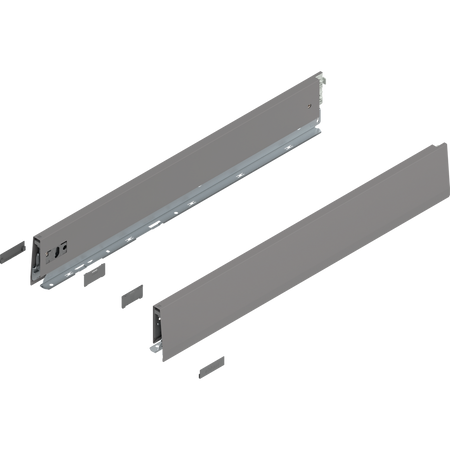 Bok MERIVOBOX, wysokość M (91 mm), dł.=600 mm, lewy/prawy