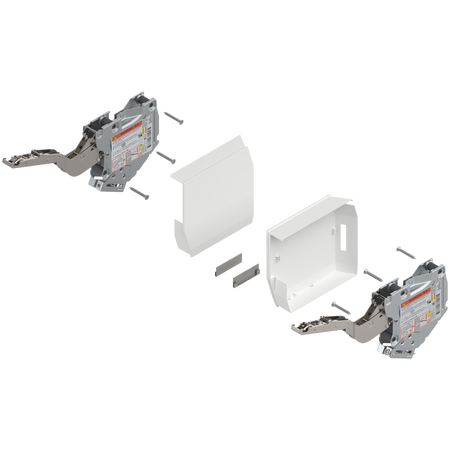 AVENTOS HK-S do małych frontów uchylnych, siłownik (zestaw), współczynnik mocy=220-500 przy 2 szt., na wkręty