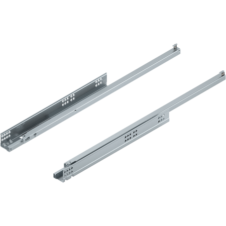 TANDEM Zintegrowany BLUMOTION Częściowy wysuw, Prowadnica, 30 kg, dł.=650 mm, do Grubość płyty 17-19 mm, wymaga sprzęgła, lewa/prawa