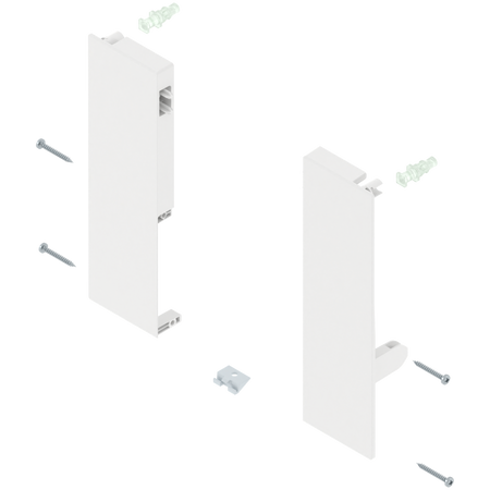 Mocowanie frontu TANDEMBOX , wys. D, do szuflady wewnętrznej z pojedynczym relingiem, lewe/prawe, do TANDEMBOX antaro