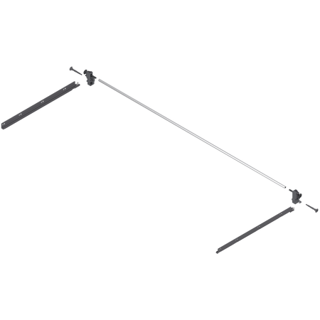 TANDEMBOX Stabilizacja boczna (montowany do góry), dł.=450 mm, KB=1200 mm, pełen wysuw, Szuflada standardowa/Szuflada z wysokim frontem