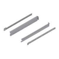 METABOX bok N (54 mm), Częściowy wysuw, 25 kg, dł.=500 mm, wersja na wcisk, lewy/prawy