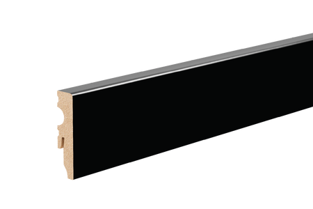 Listwa MDF przyp. LP 58x14,5mm gr. 14,5mm Cezar Czarny RAL9005 Matowe 2,20m