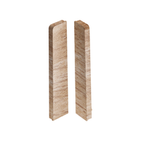 Zaślepki para do listwy przypodłogowej MASTERLINE 13x80mm 1kpl=2szt(L+P) Cezar Marsylia Matowe