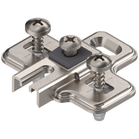 MODUL prowadnik, krzyżakowy, 0 mm, Stal, z kołkiem rozporowym EXPANDO, RW: otwór podłużny