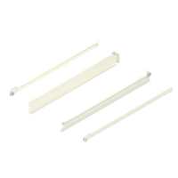 METABOX bok N (54 mm), Częściowy wysuw, 25 kg, dł.=550 mm, wersja na wcisk, lewy/prawy
