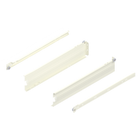 METABOX bok M (86 mm), Częściowy wysuw, 25 kg, dł.=450 mm, wersja na wcisk, lewy/prawy
