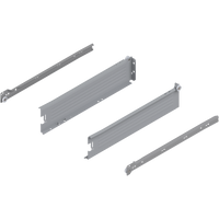 METABOX bok M (86 mm), Częściowy wysuw, 25 kg, dł.=400 mm, wersja na wcisk, lewy/prawy