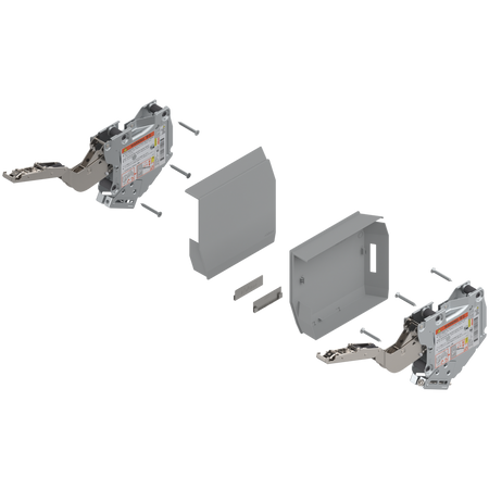 AVENTOS HK-S do małych frontów uchylnych, siłownik (zestaw), współczynnik mocy=220-500 przy 2 szt., na wkręty, do TIP-ON