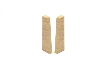 Zaślepki para do listwy przypodłogowej Hi Line 23,4x75mm 1kpl=2szt(L+P) Cezar Dąb Pinia Jasna Matowe