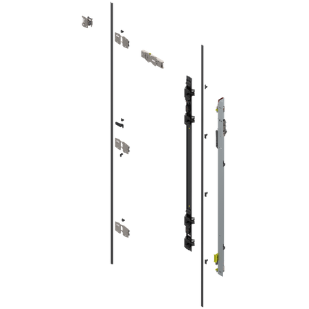 REVEGO duo, Listwa synchronizacyjna zawiasów Zestaw, do Wysokość kieszeni 1657–1806 mm, p.