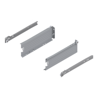 METABOX bok M (86 mm), Częściowy wysuw, 25 kg, dł.=270 mm, wersja na wcisk, lewy/prawy