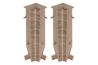 Narożnik wewn. do listwy przypodłogowej MASTERLINE 13x80mm 1kpl=2szt Cezar Light Coffee Matowe