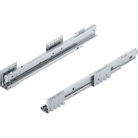 Prowadnica MERIVOBOX, 70 kg, dł. NL=450 mm, Specjalna pozycja haków, prawy+lewy