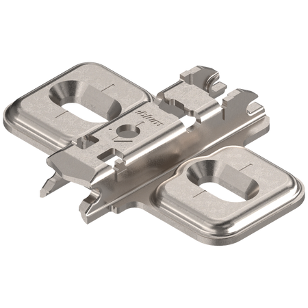 CLIP prowadnik, krzyżakowy, 0 mm, Stal, na wkręty do płyty wiórowej, RW: otwór podłużny