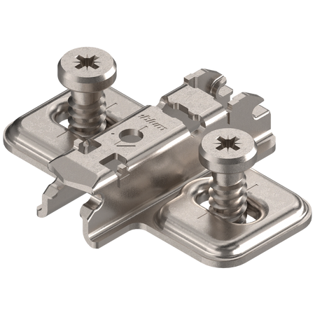 CLIP prowadnik, krzyżakowy, 3 mm, Stal, na zamontowane wkręty EURO , RW: otwór podłużny