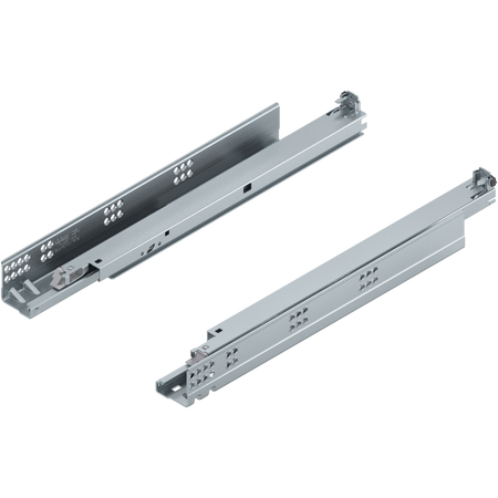 TANDEM Zintegrowany BLUMOTION Pełny wysuw, Prowadnica, 30 kg, dł.=450 mm, do Grubość płyty 17-19 mm, wymaga sprzęgła, lewa/prawa