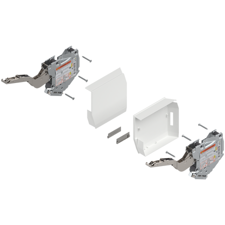 AVENTOS HK-S do małych frontów uchylnych, siłownik (zestaw), współczynnik mocy=400-1000 przy 2 szt., na wkręty, do TIP-ON