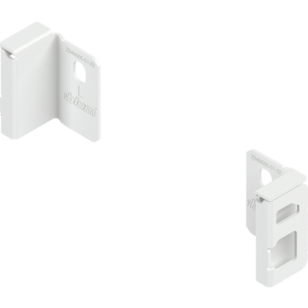 Uchwyt drewnianej ścianki tylnej MERIVOBOX, wys. N (82,5 mm), prawy+lewy