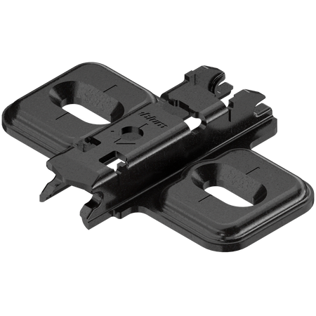 CLIP prowadnik, krzyżakowy, 0 mm, Stal, na wkręty do płyty wiórowej, RW: otwór podłużny