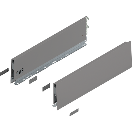 Bok MERIVOBOX, wysokość K (129 mm), dł.=450 mm, lewy/prawy