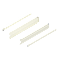 METABOX bok M (86 mm), Częściowy wysuw, 25 kg, dł.=550 mm, wersja na wcisk, lewy/prawy