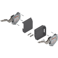 AVENTOS HK-S do małych frontów uchylnych, siłownik (zestaw), współczynnik mocy=400-1000 przy 2 szt., na wkręty