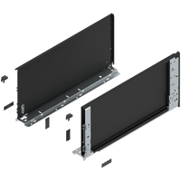 Bok szuflady LEGRABOX (za korpusem), wysokość F (241 mm), dł.=500 mm, lewy/prawy, do LEGRABOX pure