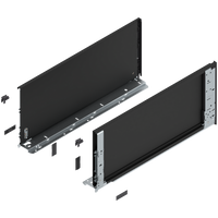 Bok szuflady LEGRABOX (za korpusem), wysokość F (241 mm), dł.=550 mm, lewy/prawy, do LEGRABOX pure