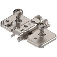 CLIP prowadnik, krzyżakowy, 0 mm, Stal, z kołkiem rozporowym EXPANDO, RW: mimośród