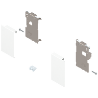 Mocowanie frontu LEGRABOX , zamontowany na wkręt do listwy dystansowej, do szuflady wewnętrznej, lewe/prawe, do LEGRABOX pure