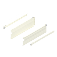 METABOX bok K (118 mm), Częściowy wysuw, 25 kg, dł.=400 mm, wersja na wcisk, lewy/prawy