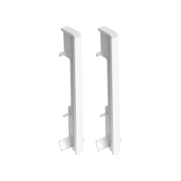 Łącznik listwy do listwy przypodłogowej MASTERLINE 13x80mm 1kpl=2szt Cezar Biały RAL9003 Matowe