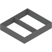 AMBIA-LINE  ramki do szuflady standardowej, do LEGRABOX/MERIVOBOX, stal, dł.=300 mm, szerokość=242 mm