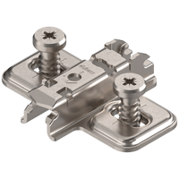 CLIP prowadnik, krzyżakowy, 3 mm, Stal, na zamontowane wkręty EURO , RW: otwór podłużny