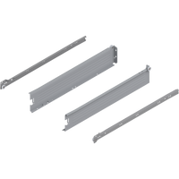 METABOX bok M (86 mm), Częściowy wysuw, 25 kg, dł.=500 mm, wersja na wcisk, lewy/prawy