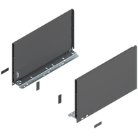 Bok szuflady LEGRABOX, wysokość F (241 mm), dł.=400 mm, lewy/prawy, do LEGRABOX pure