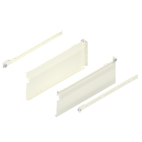 METABOX bok H (150 mm), Częściowy wysuw, 25 kg, dł.=400 mm, wersja na wcisk, lewy/prawy