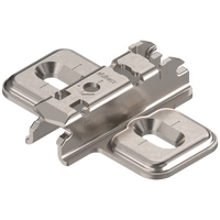 CLIP prowadnik, krzyżakowy, 3 mm, Stal, na wkręty do płyty wiórowej, RW: otwór podłużny