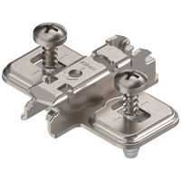 CLIP prowadnik, krzyżakowy, 3 mm, Stal, z kołkiem rozporowym EXPANDO, RW: otwór podłużny