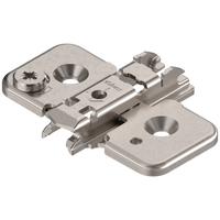 CLIP prowadnik, krzyżakowy, 0 mm, Stal, na wkręty do płyty wiórowej, RW: mimośród