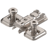 CLIP prowadnik, krzyżakowy, 0 mm, Stal, na zamontowane wkręty EURO , RW: otwór podłużny