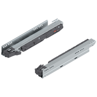 Prowadnica korpusu LEGRABOX Zint. BLUMOTION / odpowiedni do TOB / odpowiedni do SERVO-DRIVE, pełny wysuw, 40 kg, dł.=350 mm, lewa/prawa