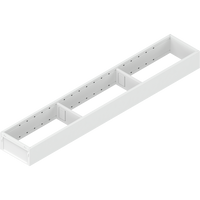 AMBIA-LINE  ramki do szuflady standardowej, do LEGRABOX/MERIVOBOX, stal, dł.=600 mm, szerokość=100 mm