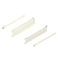 METABOX bok M (86 mm), Częściowy wysuw, 25 kg, dł.=350 mm, wersja na wcisk, lewy/prawy