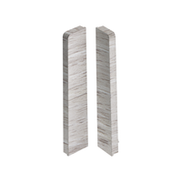 Zaślepki para do listwy przypodłogowej MASTERLINE 13x80mm 1kpl=2szt(L+P) Cezar Atlantyk Matowe