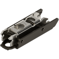 CLIP prowadnik, prosty, 3 mm, Stal, na wkręty do płyty wiórowej, RW: mimośród