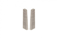 Zaślepki para do listwy przypodłogowej Hi Line 23,4x75mm 1kpl=2szt(L+P) Cezar Hikora Disco Matowe