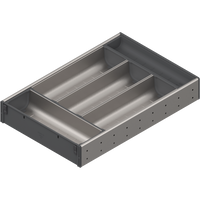 ORGA-LINE wkład z pojemnikami (częściowe wypełnienie), do szuflady standardowej TANDEMBOX, dł. NL=450 mm, szer. korpusu KB=400 mm, szer.=282 mm, do SPACE CORNER