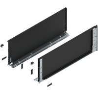 Bok szuflady LEGRABOX (za korpusem), wysokość F (241 mm), dł.=650 mm, lewy/prawy, do LEGRABOX pure